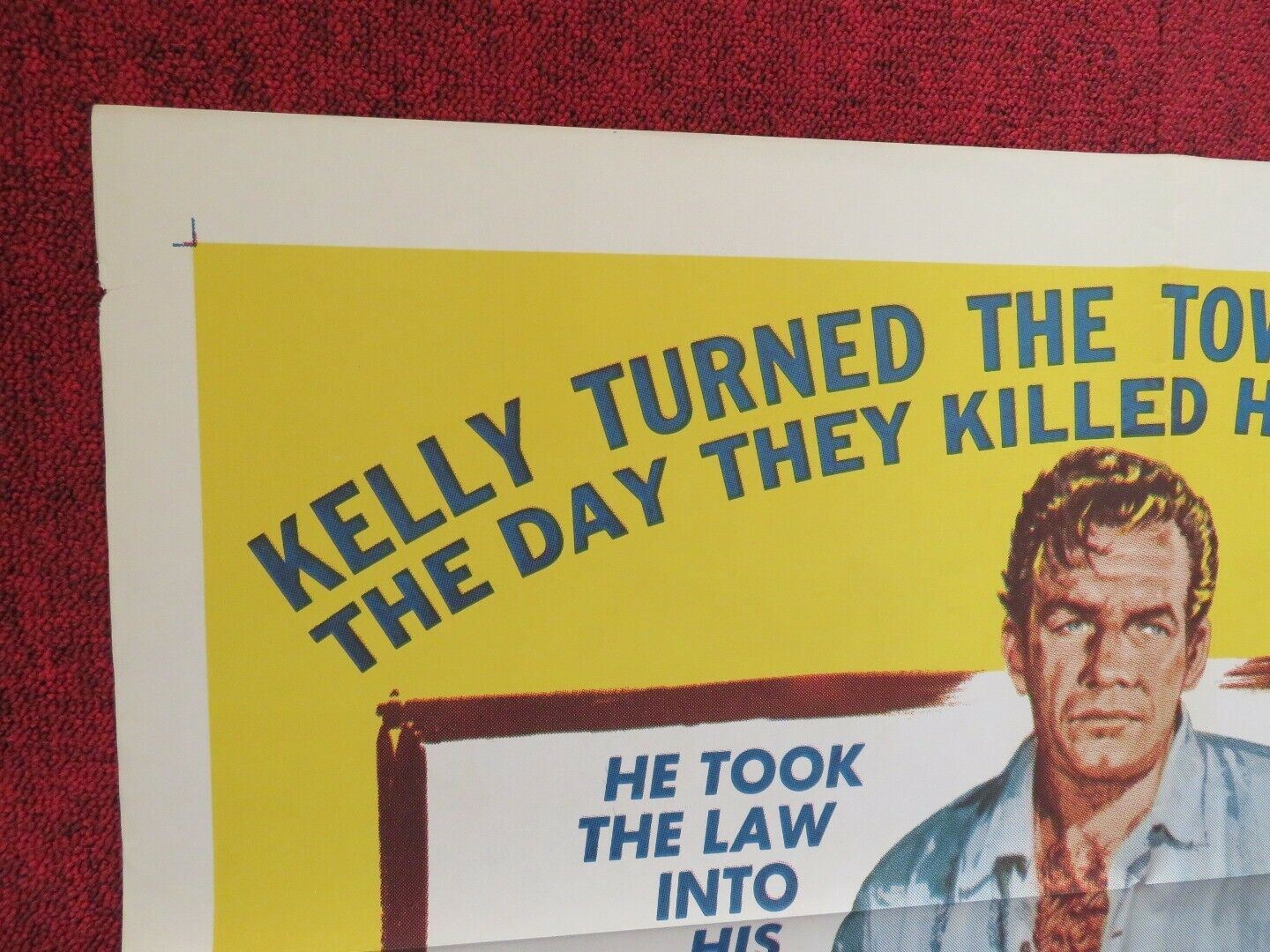 GET OUTTA' TOWN FOLDED US ONE SHEET POSTER DOUG WILSON TONY LOUIS 1959 Movie posters