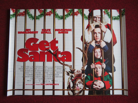 GET SANTA UK QUAD (30"x 40") ROLLED POSTER JIM BROADBENT RAFE SPALL 2014 Rendezvous Cinema Movie posters