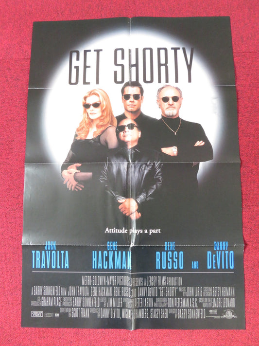 GET SHORTY FOLDED US ONE SHEET POSTER JOHN TRAVOLTA GENE HACKMAN 1995 Rendezvous Cinema Movie posters