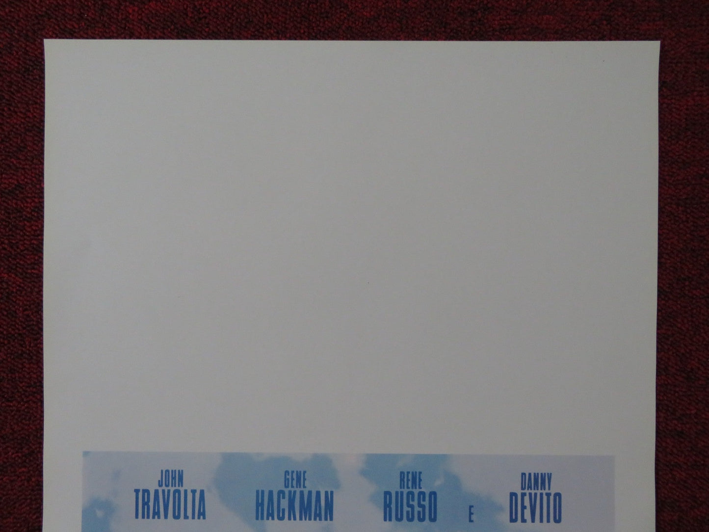 GET SHORTY ITALIAN LOCANDINA POSTER JOHN TRAVOLTA GENE HACKMAN 1996 Rendezvous Cinema Movie posters