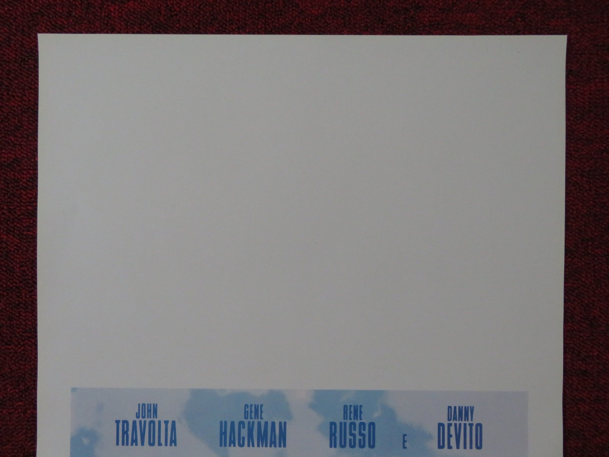 GET SHORTY ITALIAN LOCANDINA POSTER JOHN TRAVOLTA GENE HACKMAN 1996 Rendezvous Cinema Movie posters