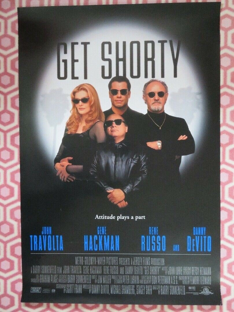 GET SHORTY US ONE SHEET ROLLED POSTER JOHN TRAVOLTA GENE HACKMAN 1995 - Rendezvous Cinema