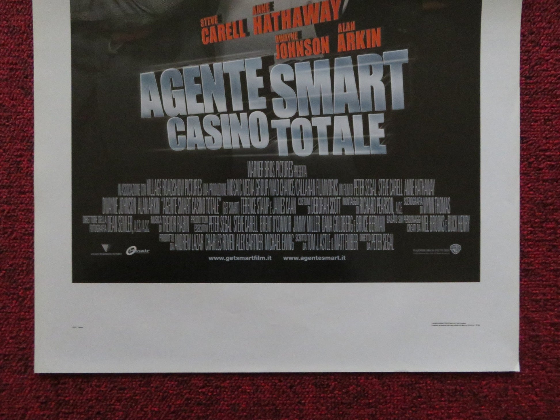 GET SMART ITALIAN LOCANDINA POSTER STEVE CARELL ANNE HATHAWAY 2008 Rendezvous Cinema Movie posters