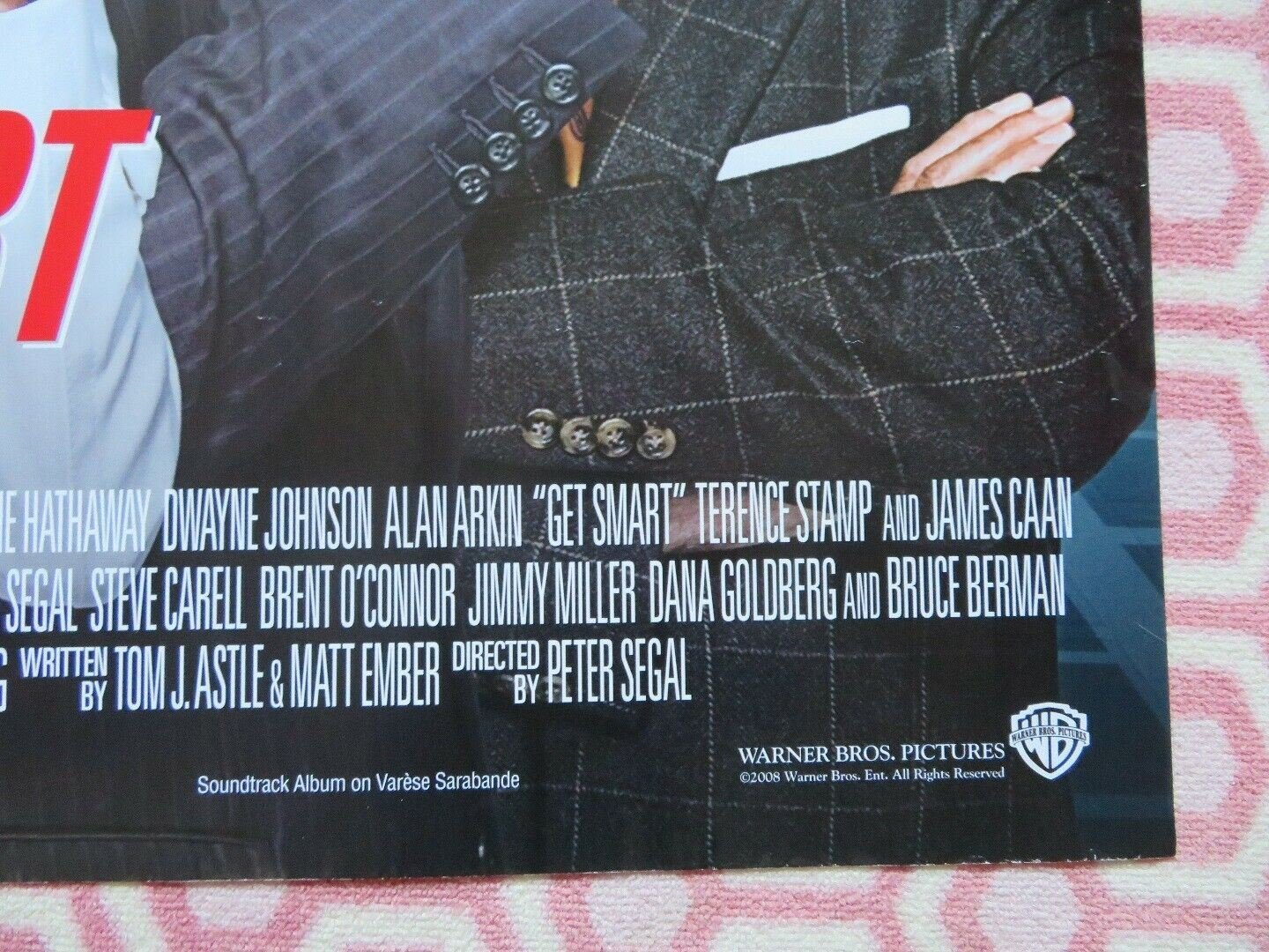GET SMART QUAD (30"x 40") ROLLED POSTER STEVE CARELL ANNE HATHAWAY ALAN ARKIN Rendezvous Cinema Movie posters