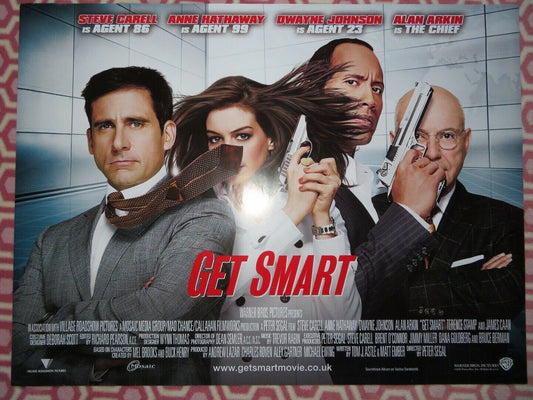GET SMART QUAD (30"x 40") ROLLED POSTER STEVE CARELL ANNE HATHAWAY ALAN ARKIN Rendezvous Cinema Movie posters