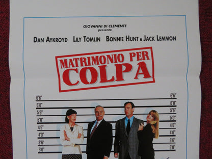 GETTING AWAY WITH MURDER ITALIAN LOCANDINA POSTER DAN AYKROYD LILY TOMLIN 1997 Rendezvous Cinema Movie posters