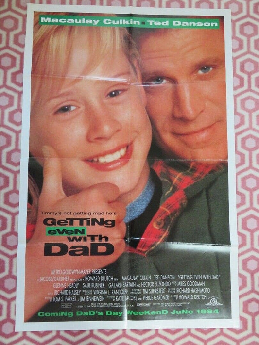 GETTING EVEN WITH DAD FOLDED US ONE SHEET POSTER MACAULAY CULKIN TED DANSON 1994 Movie posters