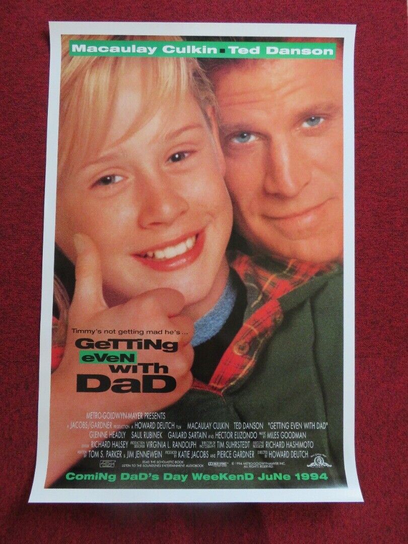 GETTING EVEN WITH DAD US ONE SHEET ROLLED POSTER MACAULAY CULKIN TED DANSON '94 Movie posters