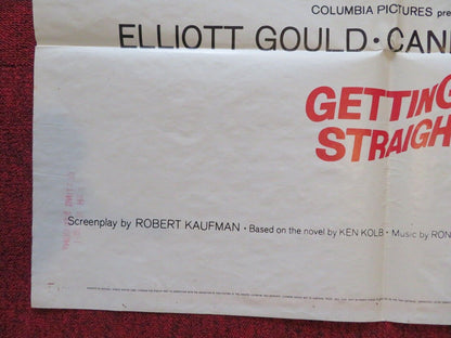 GETTING STRAIGHT FOLDED US ONE SHEET POSTER ELLIOT GOULD CANDICE BERGEN 1970 Movie posters