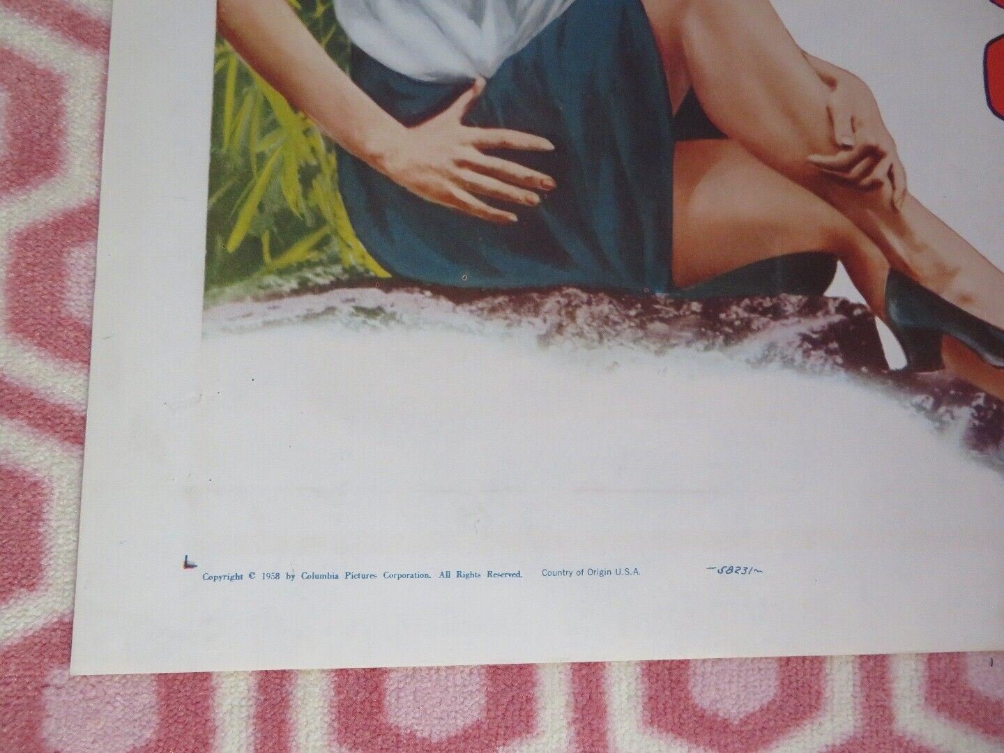 GHOST OF THE CHINA SEA FOLDED US ONE SHEET POSTER DAVID BRIAN 1958 - Rendezvous Cinema