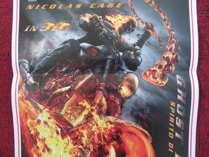 GHOST RIDER: SPIRIT OF VENGEANCE ITALIAN LOCANDINA POSTER NICOLAS CAGE 2011 Rendezvous Cinema Movie posters