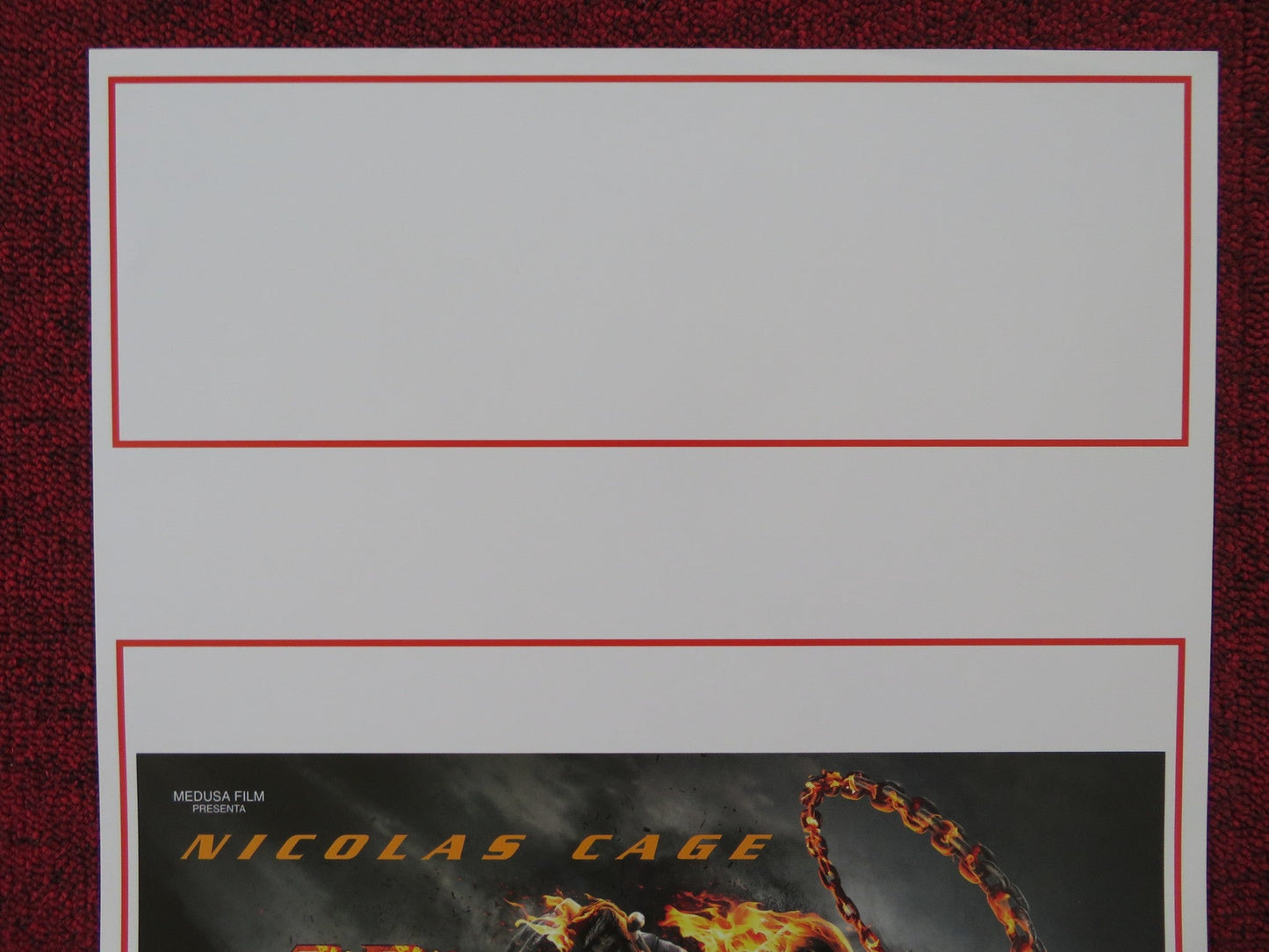 GHOST RIDER: SPIRIT OF VENGEANCE ITALIAN LOCANDINA POSTER NICOLAS CAGE 2011 Rendezvous Cinema Movie posters