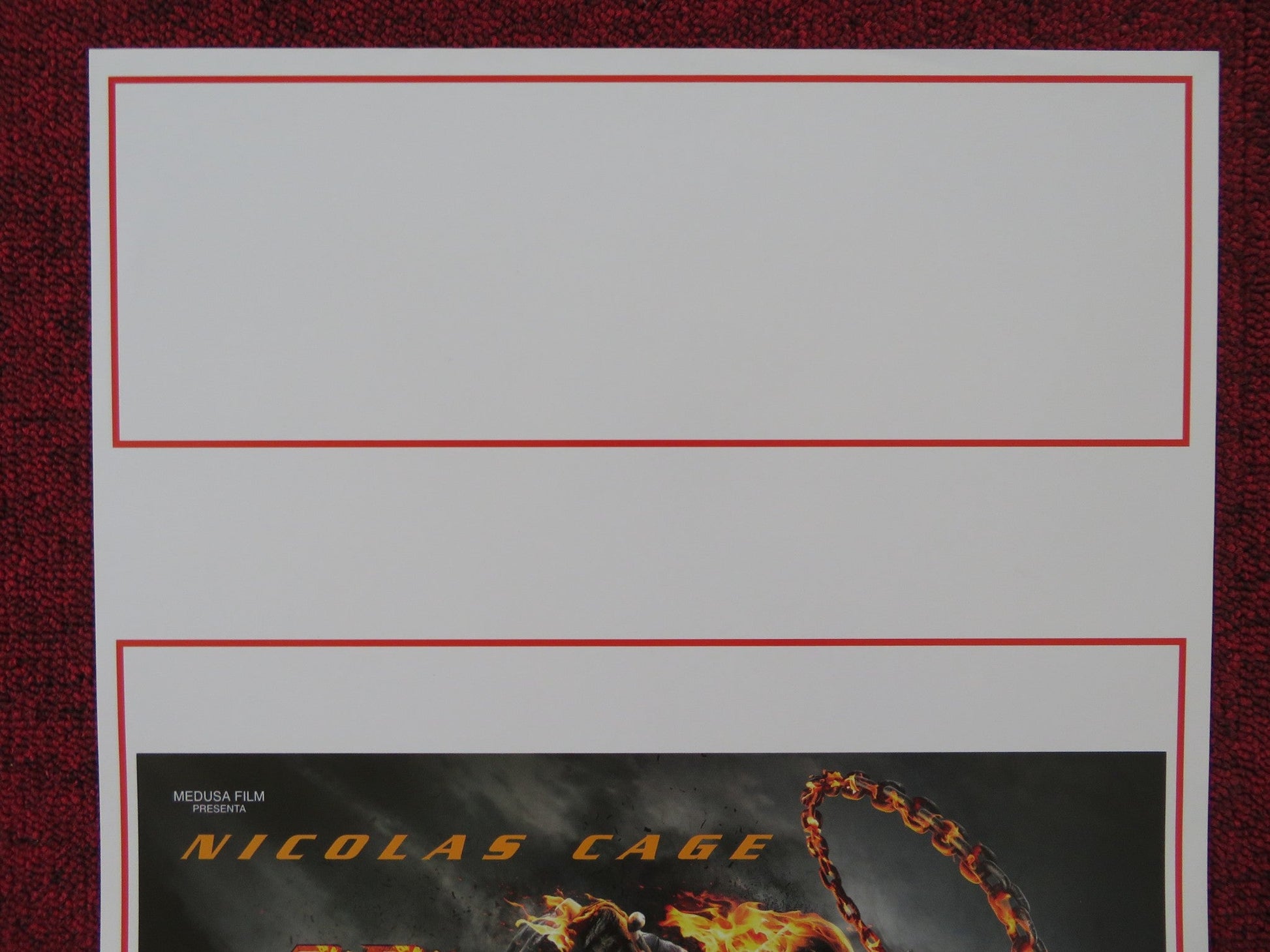 GHOST RIDER: SPIRIT OF VENGEANCE ITALIAN LOCANDINA POSTER NICOLAS CAGE 2011 Rendezvous Cinema Movie posters