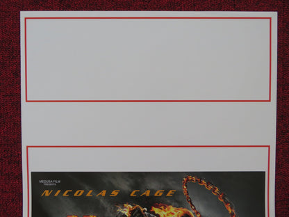 GHOST RIDER: SPIRIT OF VENGEANCE ITALIAN LOCANDINA POSTER NICOLAS CAGE 2011 Rendezvous Cinema Movie posters