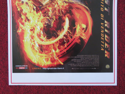 GHOST RIDER: SPIRIT OF VENGEANCE ITALIAN LOCANDINA POSTER NICOLAS CAGE 2011 Rendezvous Cinema Movie posters