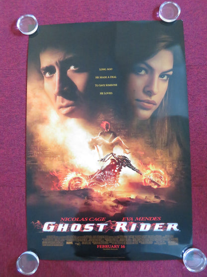 GHOST RIDER US ONE SHEET ROLLED POSTER NICOLAS CAGE EVA MENDES 2007 Rendezvous Cinema Movie posters