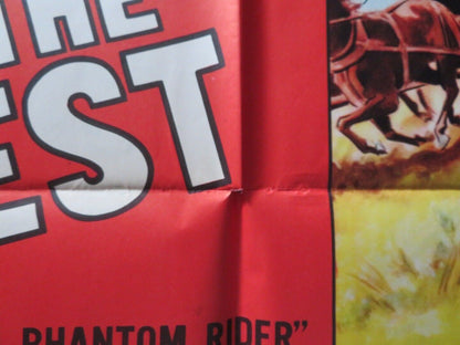 GHOST RIDERS OF THE WEST / THE PHANTOM RIDER FOLDED US ONE SHEET POSTER 1946 Movie posters