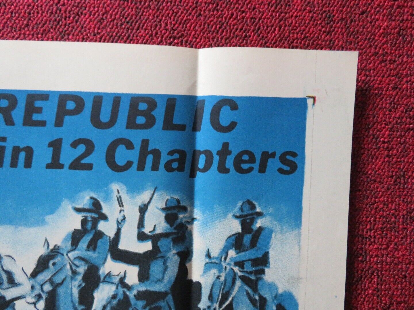 GHOST RIDERS OF THE WEST / THE PHANTOM RIDER FOLDED US ONE SHEET POSTER 1946 Movie posters