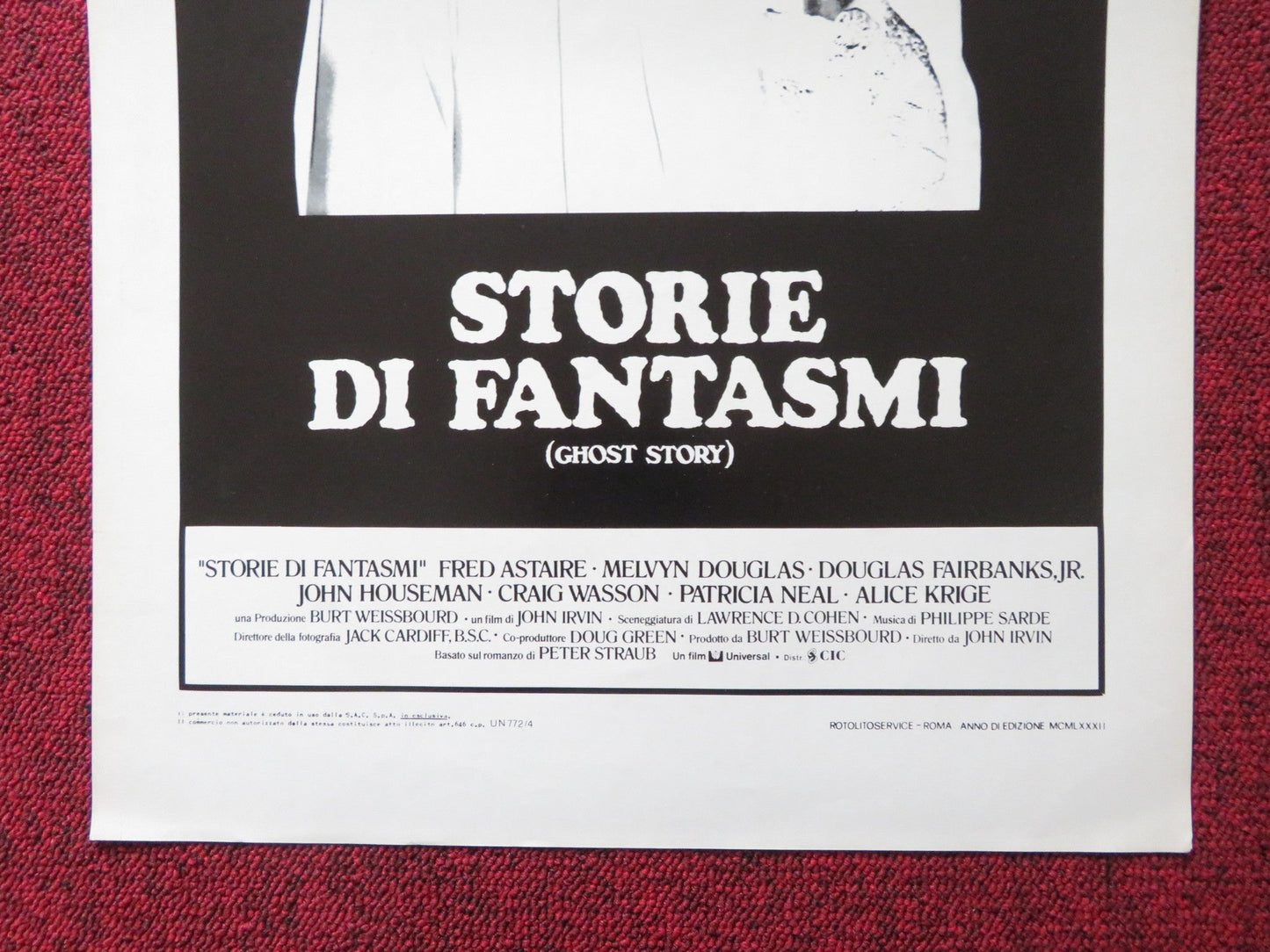 GHOST STORY ITALIAN LOCANDINA POSTER FRED ASTAIRE JOHN HOUSEMAN 1981 Rendezvous Cinema Movie posters
