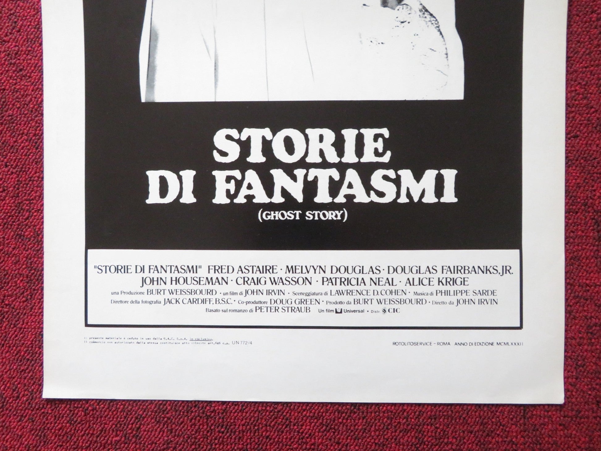 GHOST STORY ITALIAN LOCANDINA POSTER FRED ASTAIRE JOHN HOUSEMAN 1981 Rendezvous Cinema Movie posters