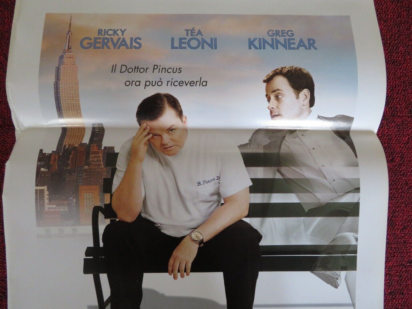 GHOST TOWN ITALIAN LOCANDINA (27.5"x13") POSTER RICKY GERVAIS GREG KINNEAR 2008 Movie posters
