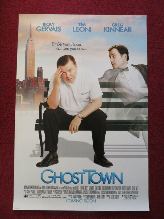 GHOST TOWN US ONE SHEET ROLLED POSTER RICKY GERVAIS GREG KINNEAR 2008 Movie posters