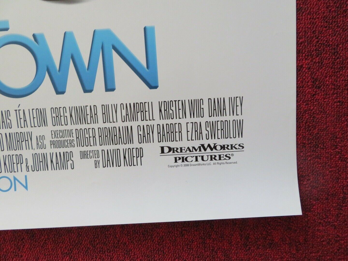 GHOST TOWN US ONE SHEET ROLLED POSTER RICKY GERVAIS GREG KINNEAR 2008 Movie posters