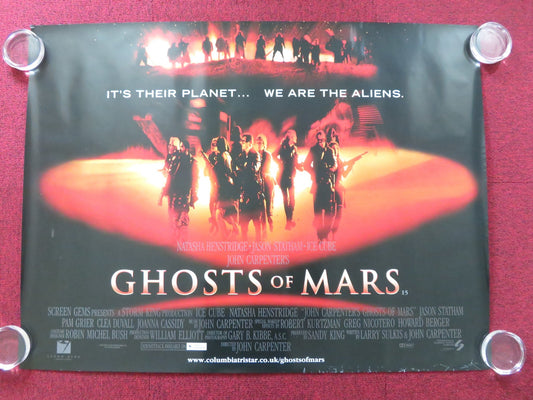 GHOSTS OF MARS UK QUAD (30"x 40") ROLLED POSTER ICE CUBE JASON STATHAM 2001 Rendezvous Cinema Movie posters