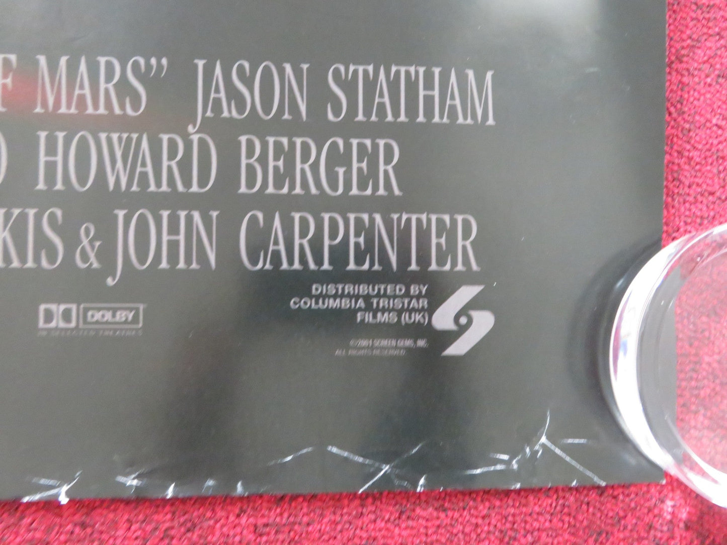 GHOSTS OF MARS UK QUAD (30"x 40") ROLLED POSTER ICE CUBE JASON STATHAM 2001 Rendezvous Cinema Movie posters