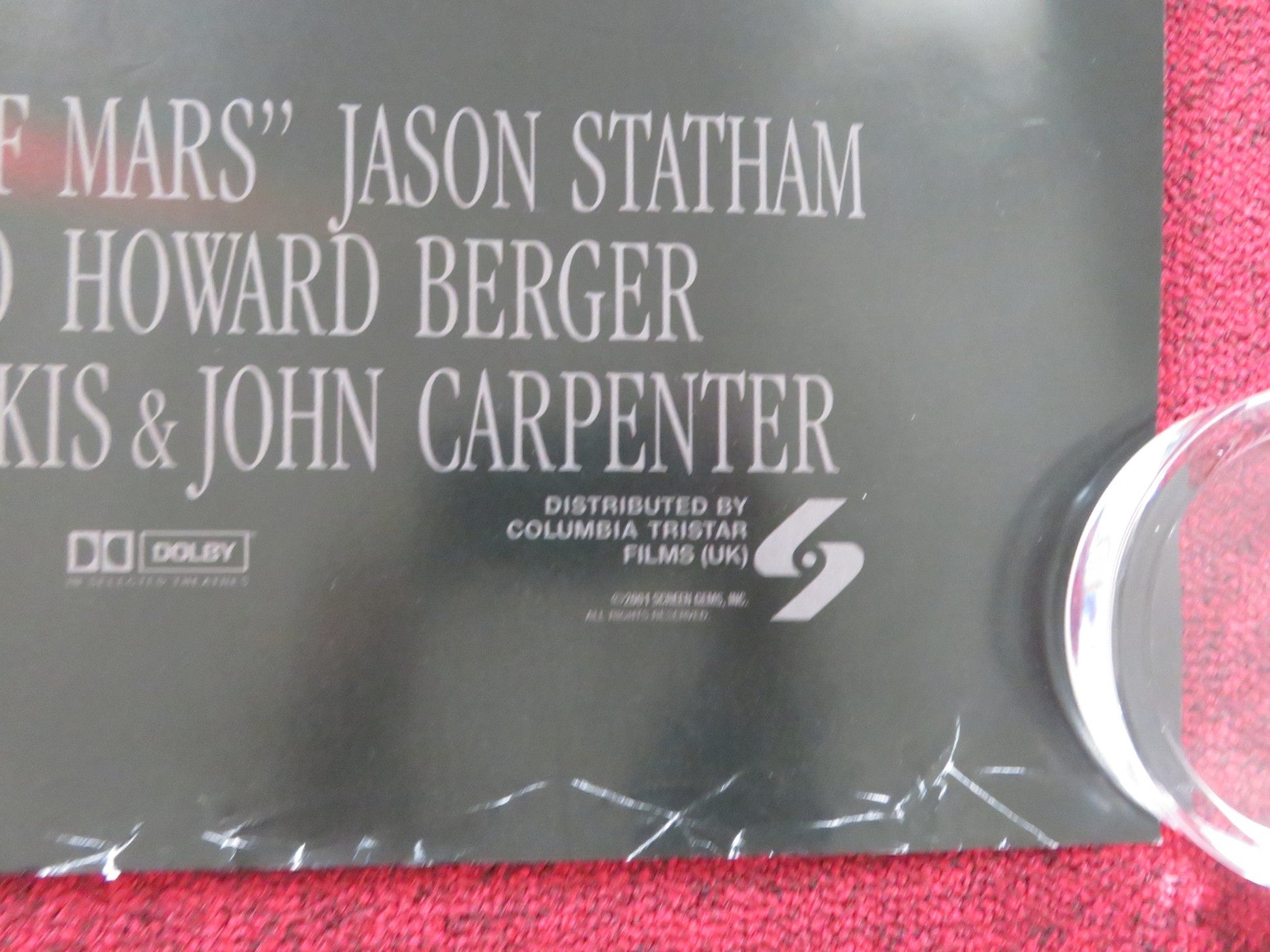 GHOSTS OF MARS UK QUAD (30"x 40") ROLLED POSTER ICE CUBE JASON STATHAM 2001 Rendezvous Cinema Movie posters