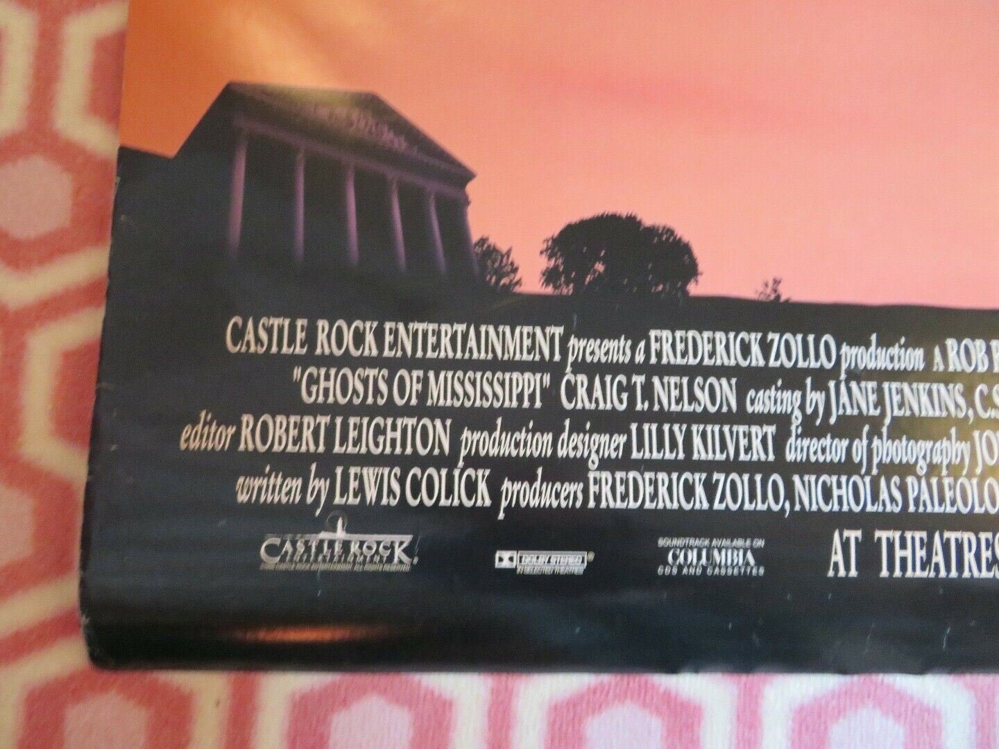 GHOSTS OF MISSISSIPPI US ONE SHEET ROLLED POSTER ALEC BALDWIN 1996 Movie posters