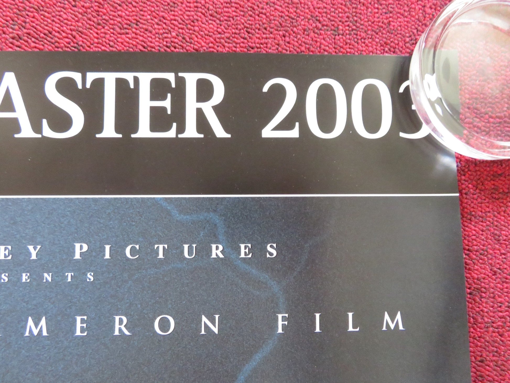 GHOSTS OF THE ABYSS UK QUAD (30"x 40") ROLLED POSTER DISNEY JAMES CAMERON 2003 Rendezvous Cinema Movie posters