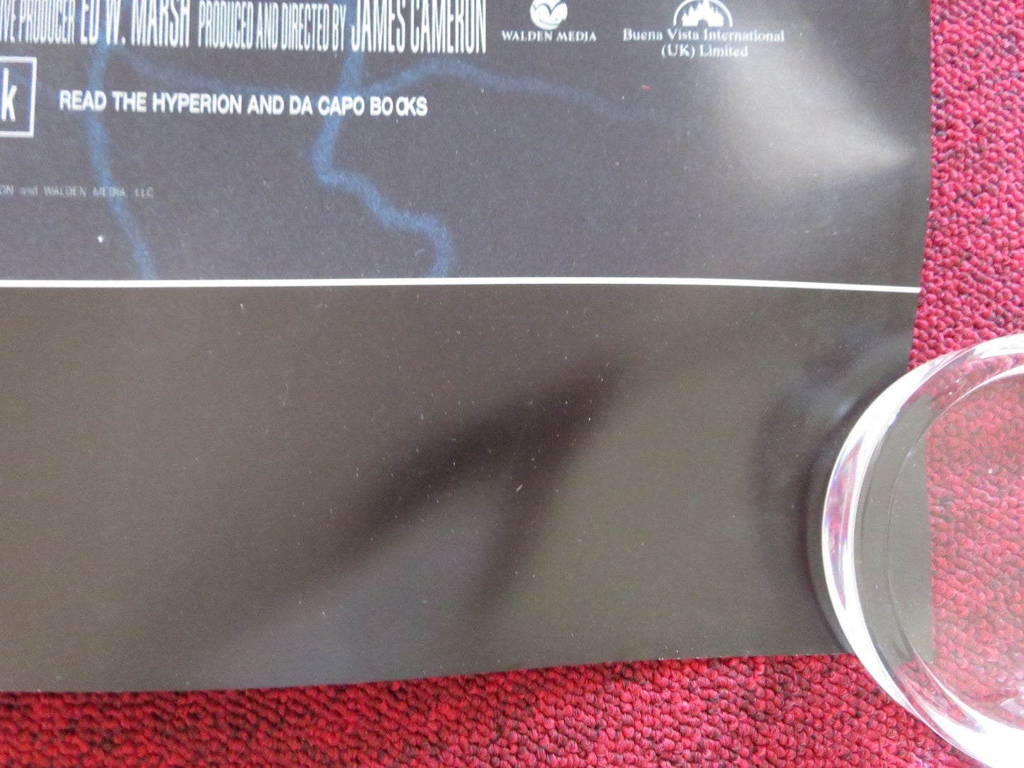 GHOSTS OF THE ABYSS UK QUAD (30"x 40") ROLLED POSTER DISNEY JAMES CAMERON 2003 Rendezvous Cinema Movie posters