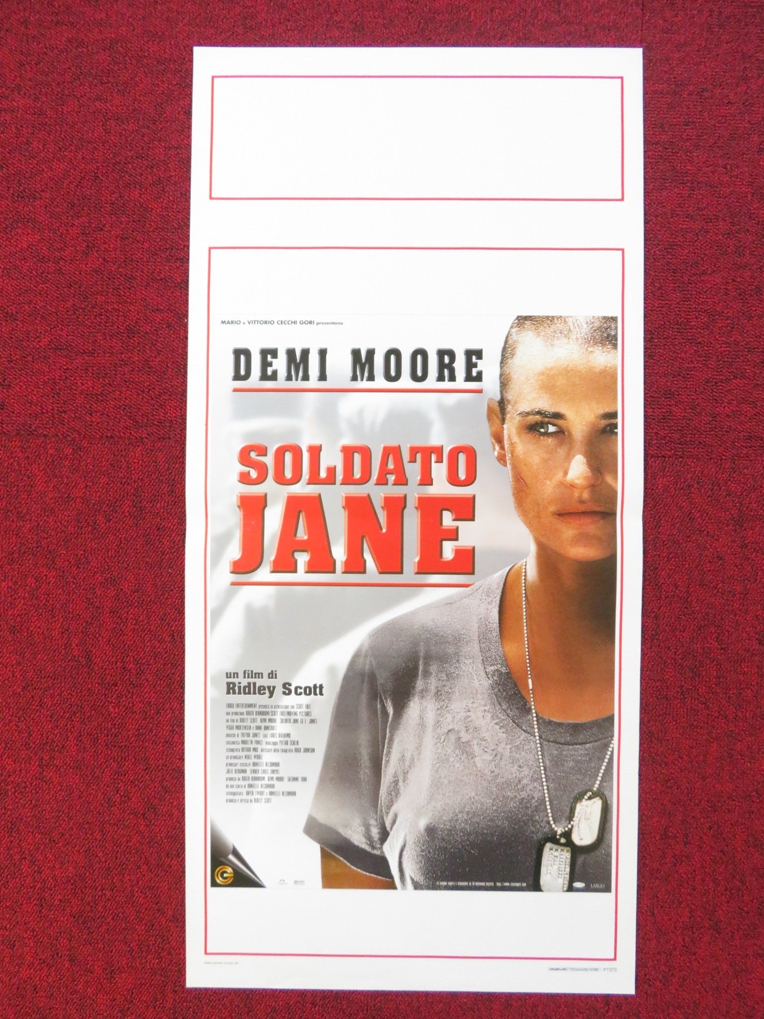 G.I JANE ITALIAN LOCANDINA POSTER DEMI MOORE VIGGO MORTENSEN 1997 Rendezvous Cinema Movie posters