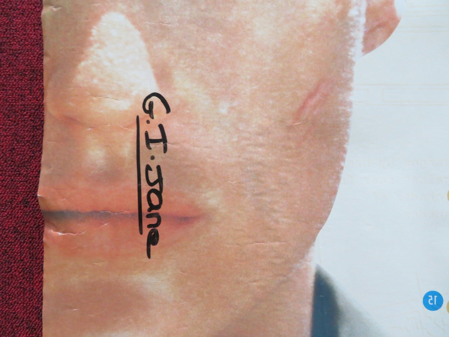 G.I. JANE UK QUAD (30"x 40") ROLLED POSTER DEMI MOORE VIGGO MORTENSEN 1997 Rendezvous Cinema Movie posters