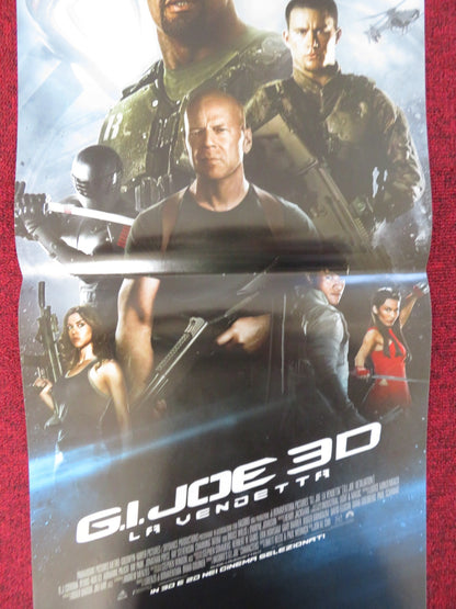 G.I. JOE: RETALIATION ITALIAN LOCANDINA POSTER DWAYNE JOHNSON J. PRYCE 2013 Rendezvous Cinema Movie posters