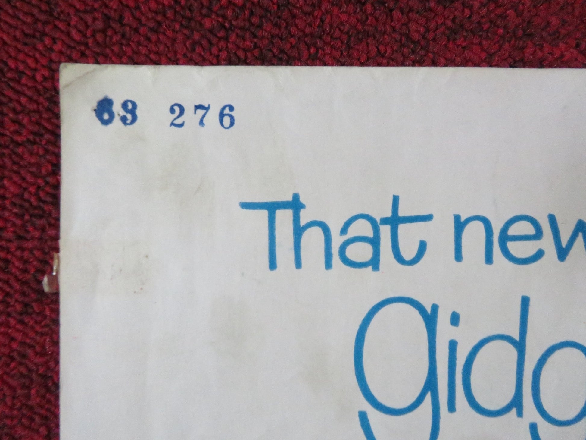 GIDGET GOES TO ROME HALF SHEET (22"x 28") POSTER JAMES DARREN JESSIE ROYCE 1963 Rendezvous Cinema Movie posters