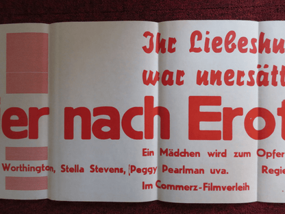 GIER NACH EROTIK GERMAN POSTER MARY WORTHINGTON STELLA STEVENS Rendezvous Cinema Movie posters