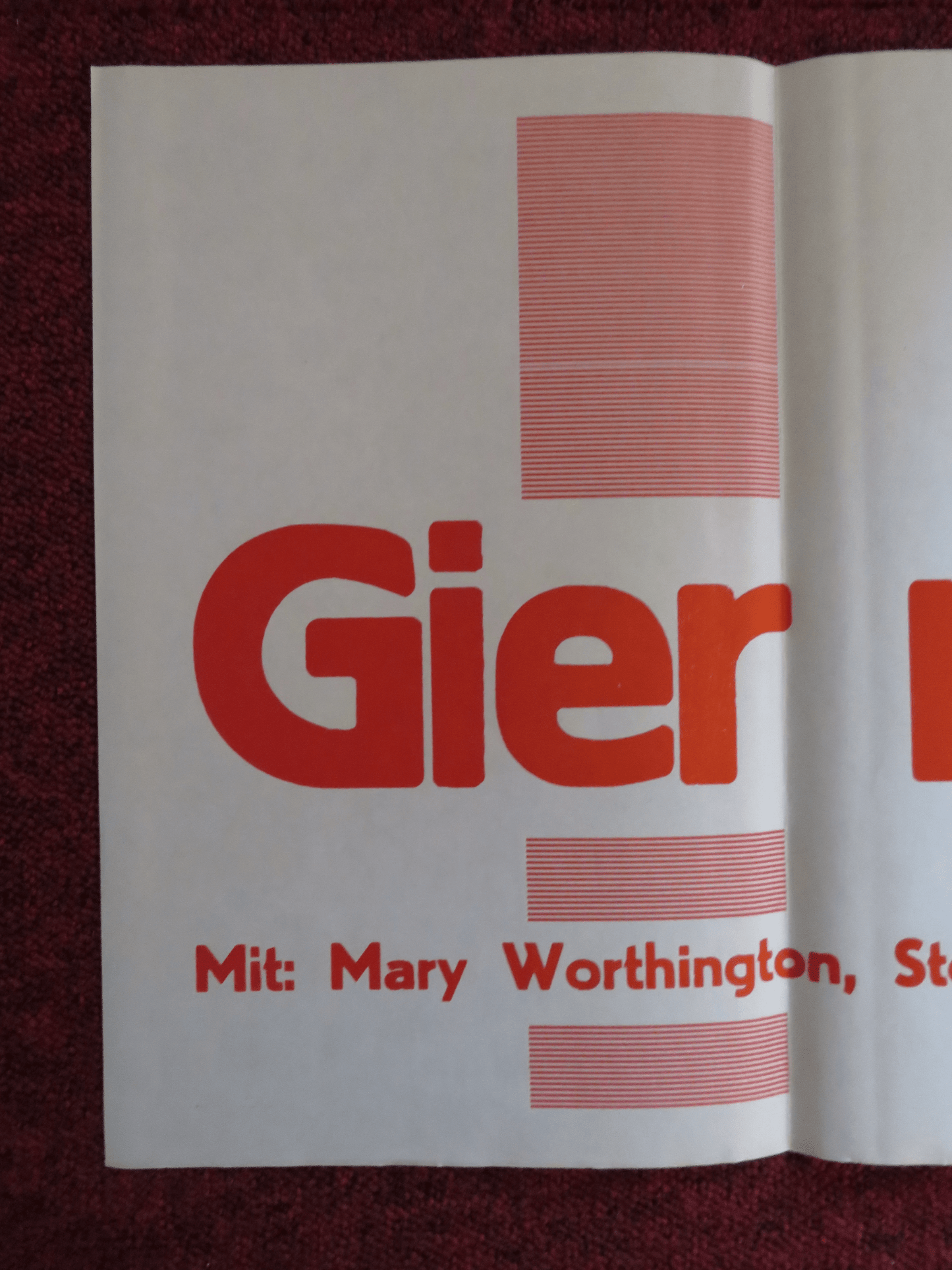 GIER NACH EROTIK GERMAN POSTER MARY WORTHINGTON STELLA STEVENS Rendezvous Cinema Movie posters