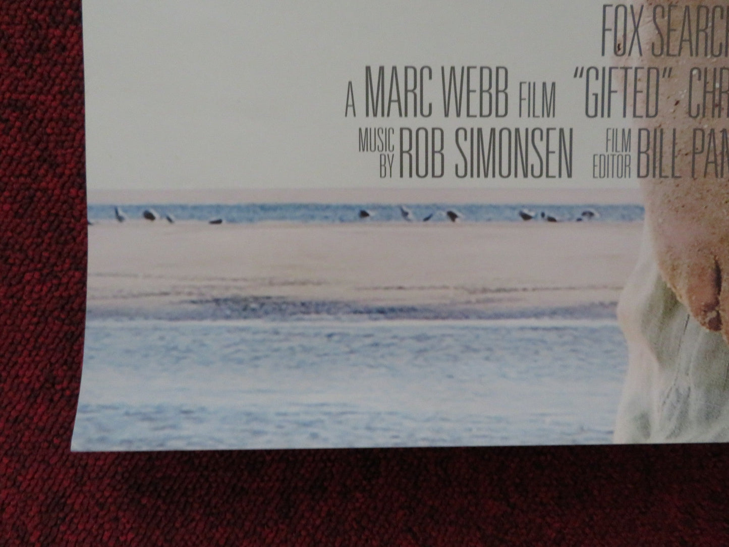 GIFTED UK ONE SHEET ROLLED POSTER CHRIS EVANS MCKENNA GRACE 2017 Rendezvous Cinema Movie posters