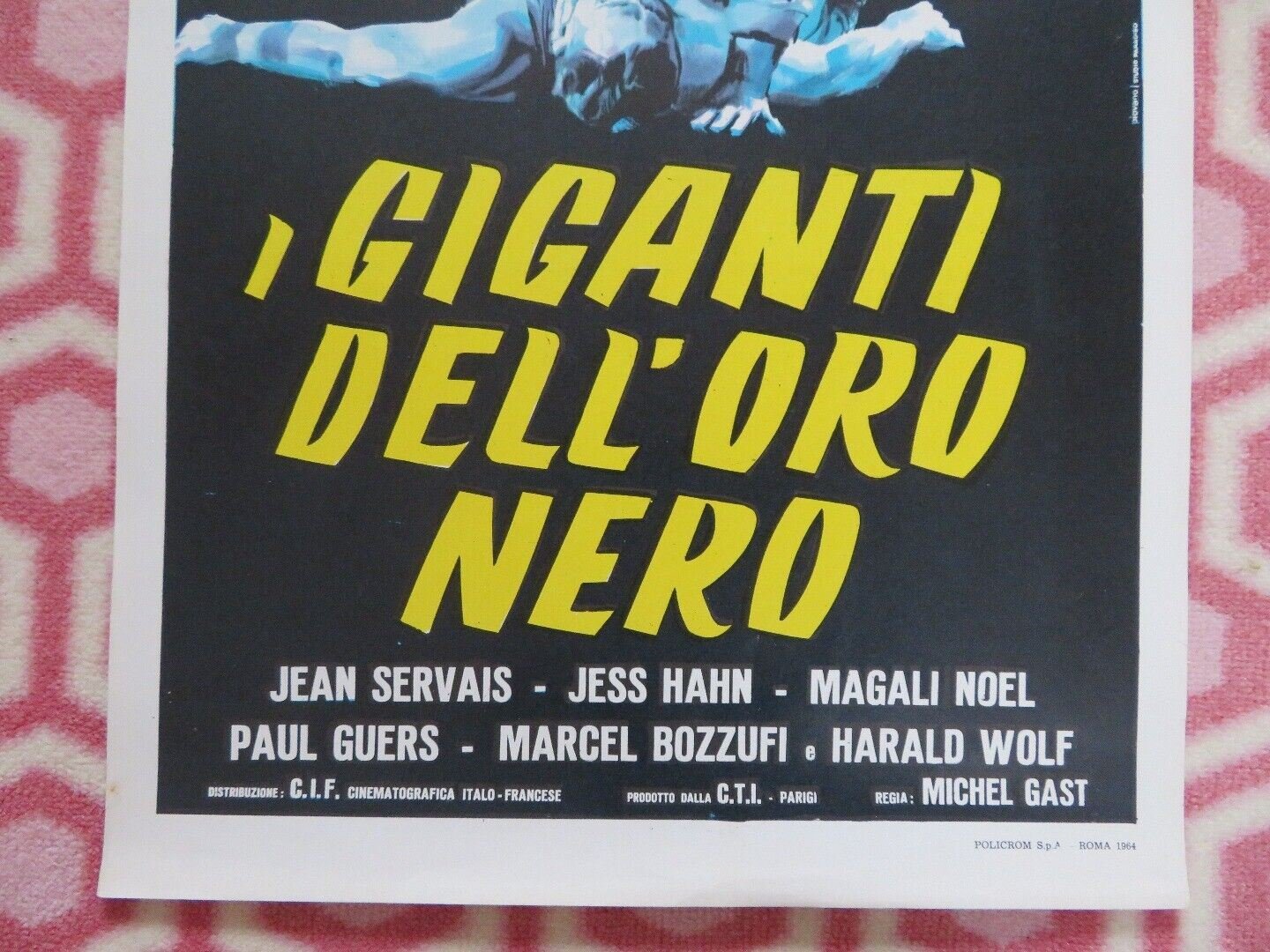GIGANTI DELL'ORO NERO/ Le Sahara brûle ITALIAN LOCANDINA (27.5"x 13.5") POSTER Movie posters
