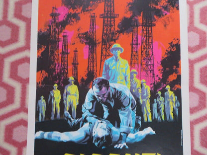 GIGANTI DELL'ORO NERO/ Le Sahara brûle ITALIAN LOCANDINA (27.5"x 13.5") POSTER Movie posters