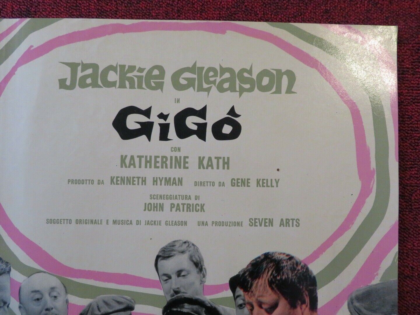 GIGO / GIGOT ITALIAN FOTOBUSTA POSTER JACKIE GLEASON GENE KELLY 1962 Movie posters