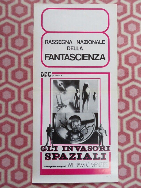 GIL INVASORI SPAZIALI /Invaders from Mars ITALIAN LOCANDINA (27.5"x 13") POSTER Movie posters