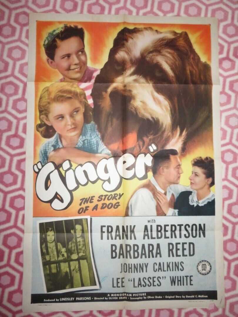 GINGER FOLDED US ONE SHEET POSTER FRANK ALBERTSON BARBARA REED 1946 Movie posters