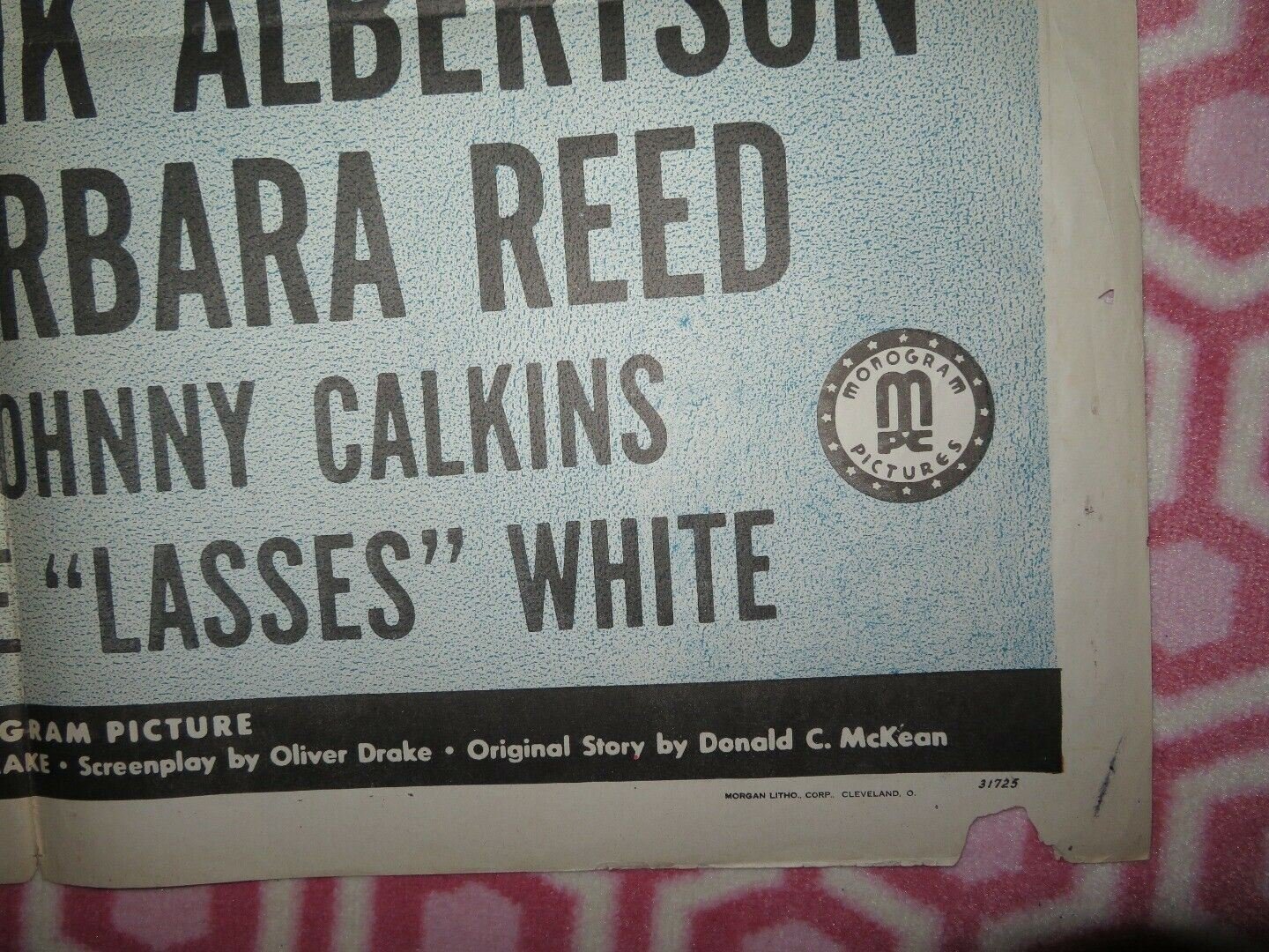 GINGER FOLDED US ONE SHEET POSTER FRANK ALBERTSON BARBARA REED 1946 Movie posters