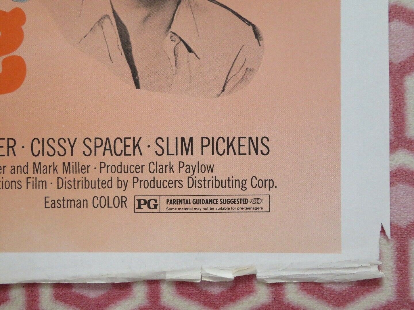 GINGER IN THE MORNING FOLDED US ONE SHEET POSTER SLIM PICKENS MONTE MARKHAM 1974 - Rendezvous Cinema
