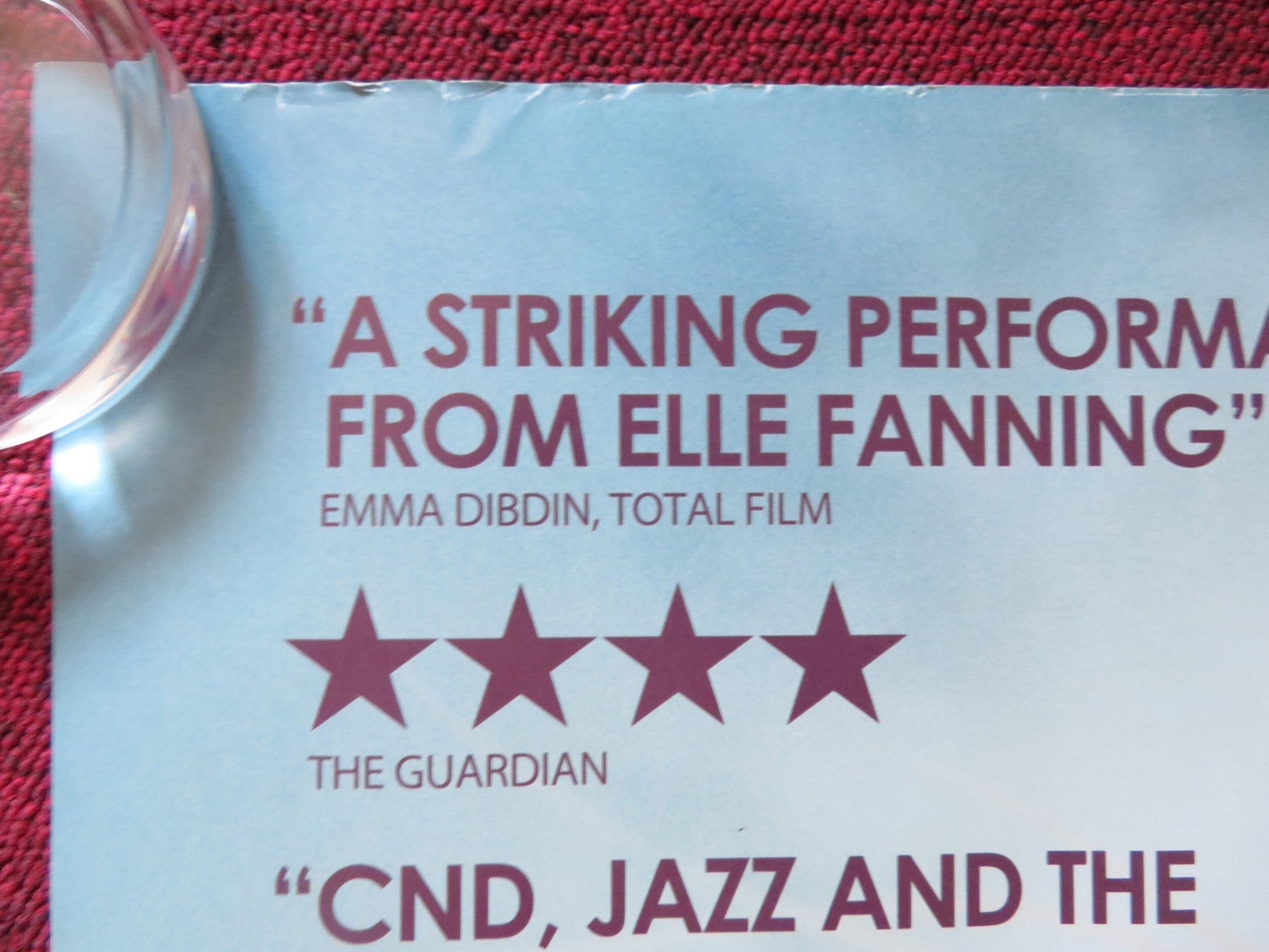 GINGER & ROSA UK QUAD (30"x 40") ROLLED POSTER ELLE FANNING ALICE ENGLERT 2012 Rendezvous Cinema Movie posters