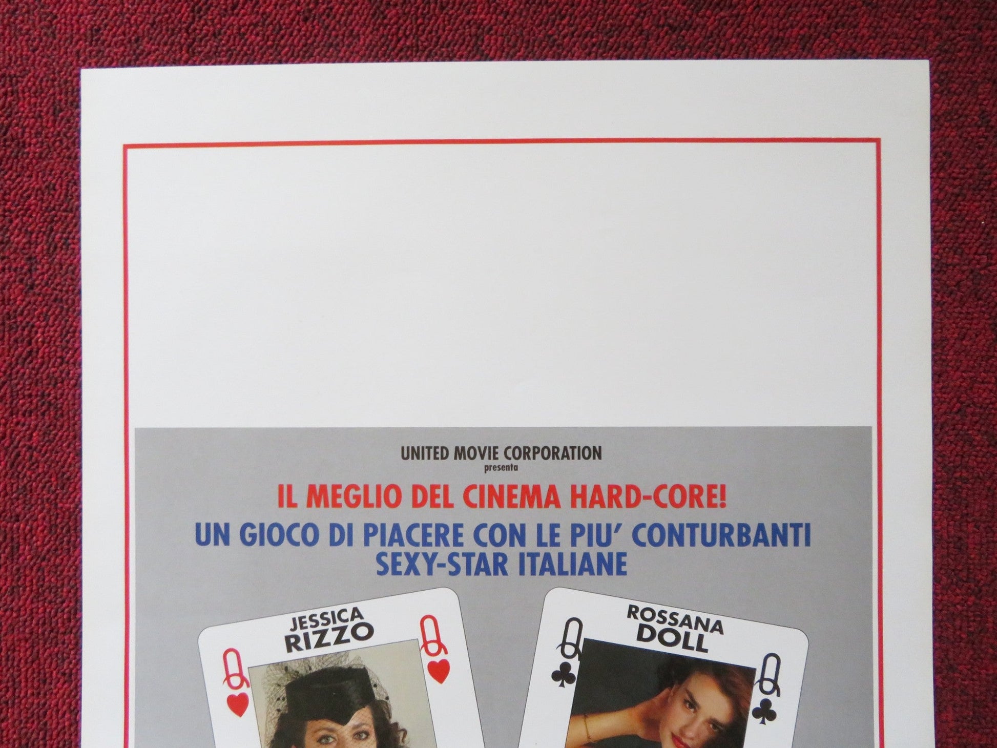 GIOCHI PARTICOLARI ITALIAN LOCANDINA POSTER JESSICA RIZZO ROSANA DOLL 1993 Rendezvous Cinema Movie posters