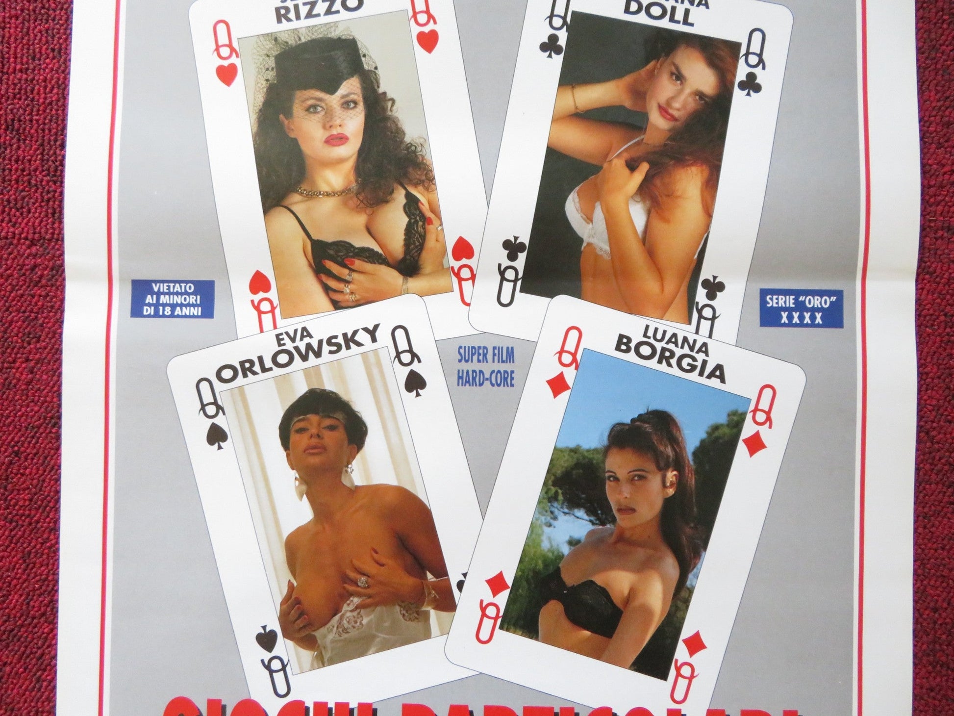 GIOCHI PARTICOLARI ITALIAN LOCANDINA POSTER JESSICA RIZZO ROSANA DOLL 1993 Rendezvous Cinema Movie posters